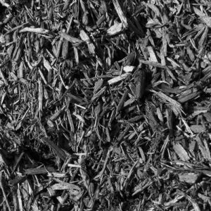 black dyed mulch